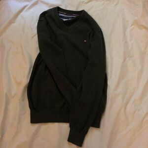Tommy Hilfiger pima cotton green pullover
